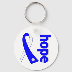 ALS Lou Gehrig Disease HOPE Ribbon Sleutelhanger