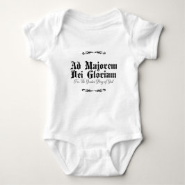 Als Majorem Dei Gloriam Baby Eén-delig Rompertje Romper