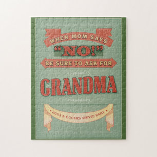 Als mama nee zegt, vraag dan om oma. puzzel