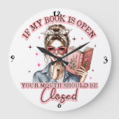 Als mijn boek open is… grote klok (Voorkant)