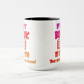 Als mijn boek open is, is uw mond gesloten Mok (Midden)