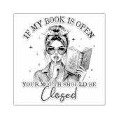 Als mijn boek open is… rubberstempel (Afrduk)