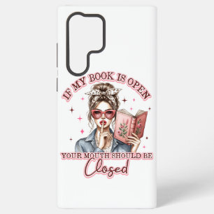 Als mijn boek open is... samsung galaxy hoesje