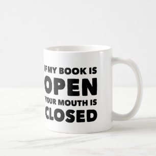 Als mijn boek open koffie Mok is
