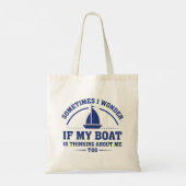 Als mijn boot tote bag (Achterkant)