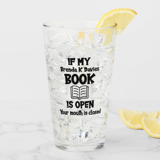 Als mijn Brenda K Davies Book open is Glas (Achterkant ijs)