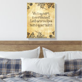 Als mijn hart overweldigd is, is de bijbelversie o canvas afdruk (Insitu (Slaapkamer))