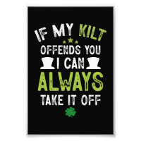 Als mijn kilt je beledigt, grappige St. Patrick's