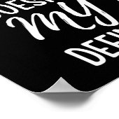 Als mijn mond het niet zegt, zal mijn gezicht zeke poster (Hoek)