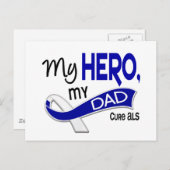 ALS Mijn vader Mijn Hero 42 Briefkaart (Voorkant / Achterkant)