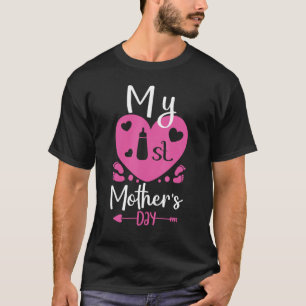 Als moeder mijn eerste moederdag Idee voor 1e moed T-shirt