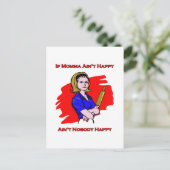 Als Momma niet blij is Briefkaart (Staand voorkant)