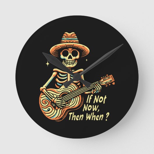 Als niet nu, dan wanneer ronde klok (Voorkant)