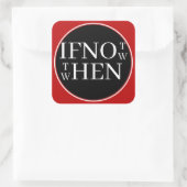 Als niet nu Sticker (Tas)