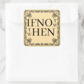 Als niet nu Sticker (Tas)