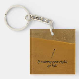 ALS NIETS GOED GAAT, GAAT LINKS! SLEUTELHANGER
