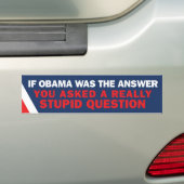 Als Obama de Antwoordenaar was Bumpersticker (Op auto)