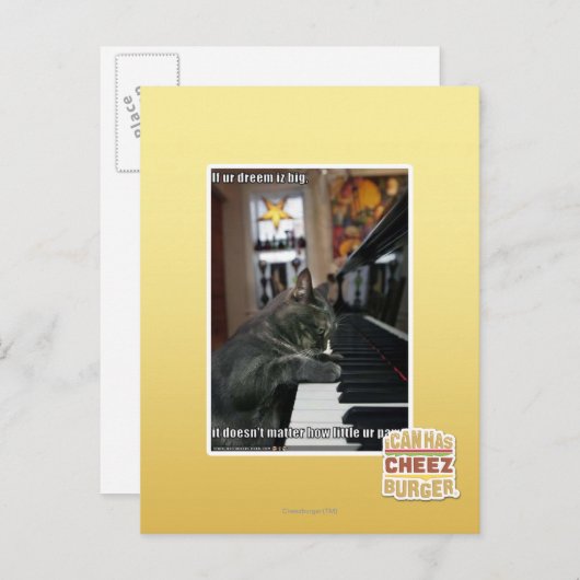 Als onze droom groot is briefkaart (Voorkant / Achterkant)