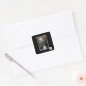 Als onze droom groot is vierkante sticker (Envelop)