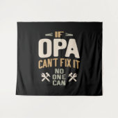 Als Opa het niet kan oplossen, kan niemand dat - v Wandkleed (Voorkant (horizontaal))