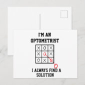 Als Optometrist Vind Ik Altijd Een Oplossing Briefkaart (Voorkant / Achterkant)