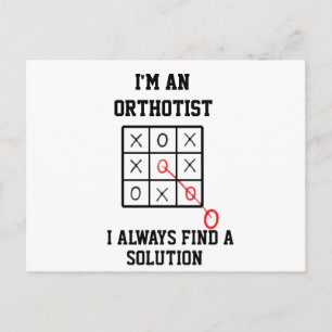 Als orthotist vind ik altijd een oplossing   briefkaart