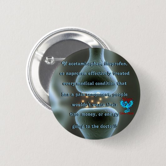 Als OTC effectief waren Phoenix -  Ronde Button 5,7 Cm (Voorkant /achterkant)