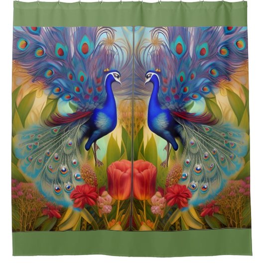  als Pacock Douchegordijn (Voorkant)