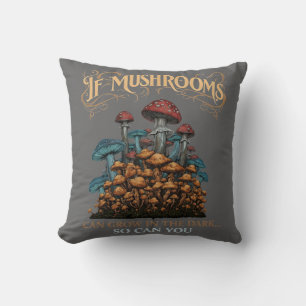 Als Paddenstoelen Kunnen Groeien in Fantasie Kunst Kussen