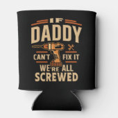 Als papa kan repareren het grappige klusjesman opa blikjeskoeler (Achterkant)