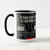 Als papa opa kan niet repareren het grappige moder mok (Links)