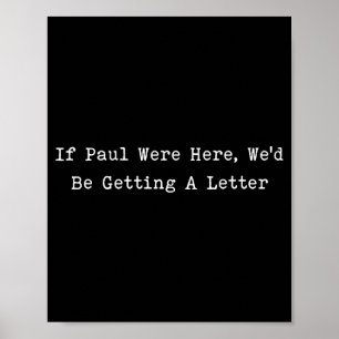 Als Paul hier een brief krijgt grappige christen Poster