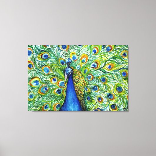 als Peacock Canvas Afdruk (Voorkant)