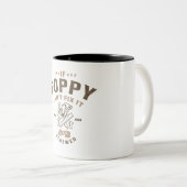 Als Poppy het niet kan oplossen, zijn we genaaid. Tweekleurige Koffiemok (Voorkant rechts)