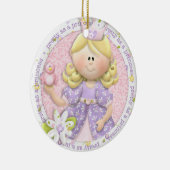  als prinses fotoornament keramisch ornament (Rechts)