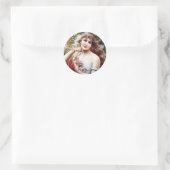 als Roos Ronde Sticker (Tas)