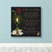 Als rozen in de hemel groeien 12x12 canvasprint canvas afdruk (Insitu (Houten vloer))