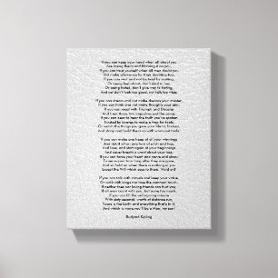 Als Rudyard Kipling klein is Canvas Afdruk