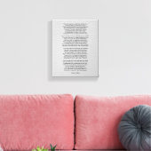 Als Rudyard Kipling klein is Canvas Afdruk (Insitu (Woonkamer))