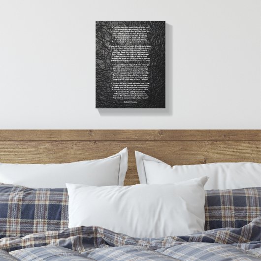 Als Rudyard Kipling klein is Canvas Afdruk (Insitu (Slaapkamer))