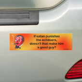 als satan de duikers straft ... bumpersticker (Op auto)