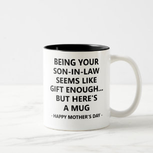 Als schoonzoon zijn al een cadeau genoeg lijkt, Ca Tweekleurige Koffiemok
