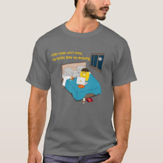 Als slaap niet komt, houden de films me gezelschap t-shirt