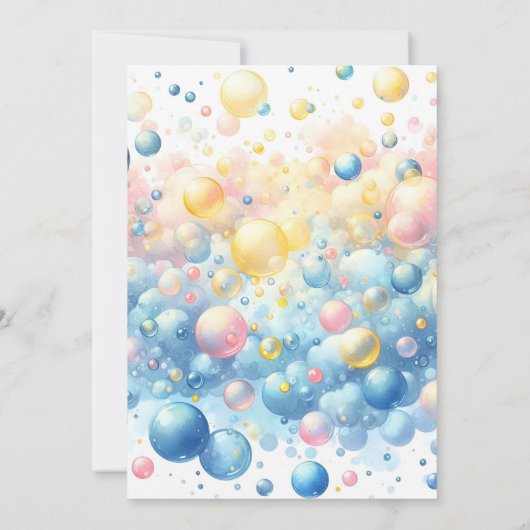 Als Speelgoed Pool Foam Bash Twin Rubber Duck Baby Kaart (Achterkant)