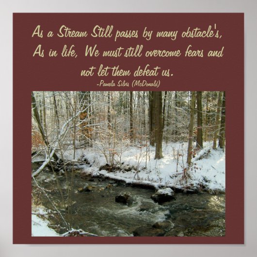 Als Stream nog steeds door velen... Poster (Voorkant)