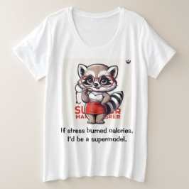 Als stress calorieën verbrandt grote maat t-shirt
