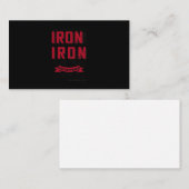 Als strijkijzer scharniert dus één persoon scherpt visitekaartje (Voorkant / Achterkant)