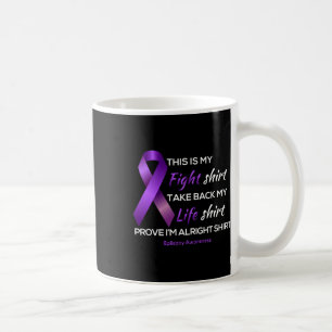 Als T - shirts Epilepsie Bewustzijn is dit mijn ve Koffiemok