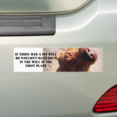 Als Timmy een putstier had Bumpersticker (Op auto)