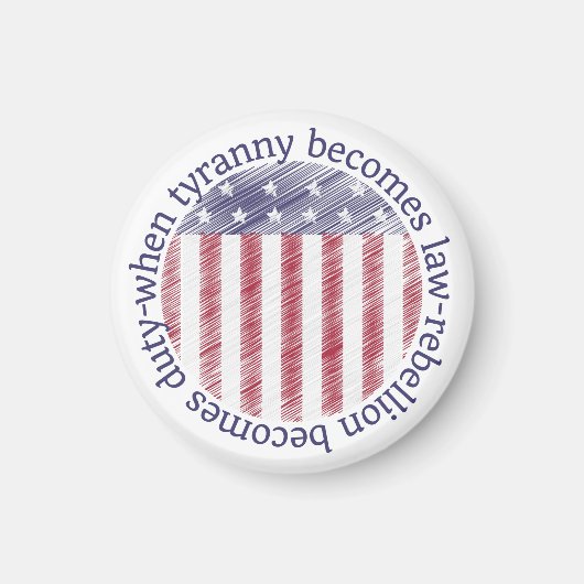 Als tirannie wet wordt, wordt rebellie een plicht magneet (Voorkant)